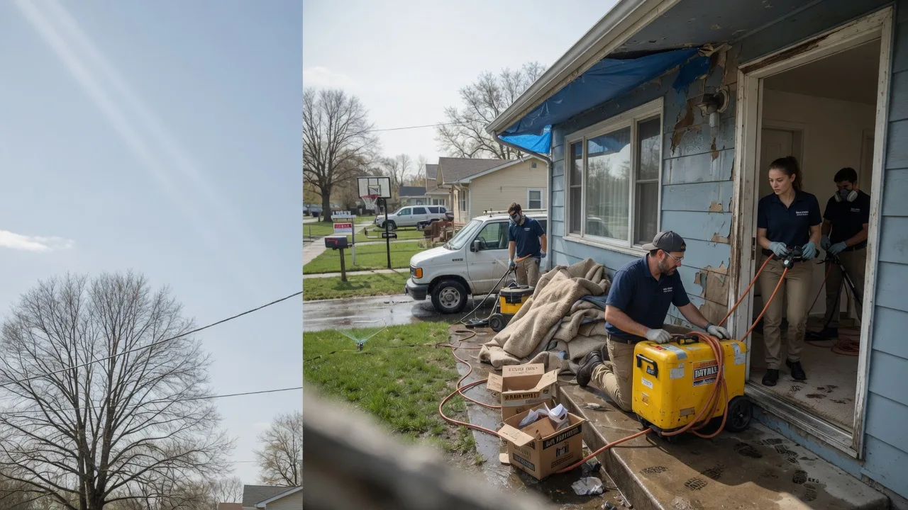 Basement Flood Cleanup in Tampa, KS near me
